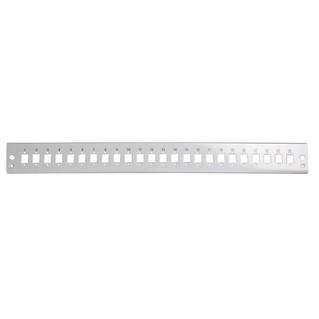 Pannello di Distribuzione 24 Bussole SC Simplex / LC Duplex 1U Grigio - I-CASE FO-E24SCS