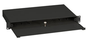 Box Ottico Scorrevole 1U Senza Pannello Frontale Nero - I-CASE FO-ESLB