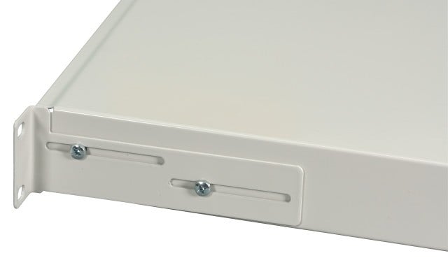 Box Ottico Versione Scorrevole 1U Senza Pannello Frontale Grigio - I-CASE FO-ESLG
