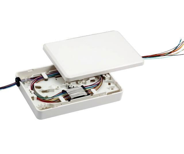 Micro Scatola di Distribuzione con Vassoio Porta Giunti Telecom 12p - I-CASE FO-MSW1
