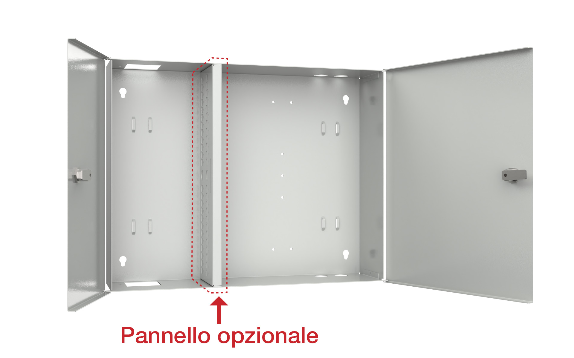 Two-Door Wall Box for Fiber Optic - I-CASE FO-MWD2