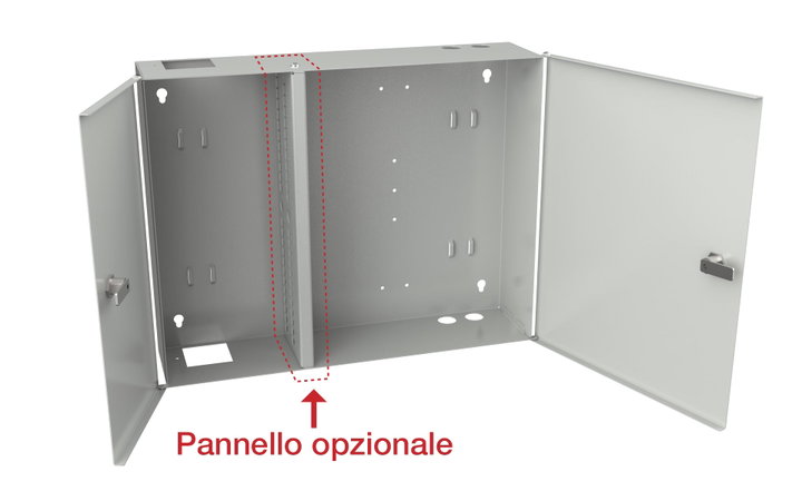 Box a muro a due ante per fibra ottica - OEM I-CASE FO-MWD2