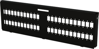 Piastra Adattatrice per 48 SC Simplex/24-48 LC Duplex/48 E2000 Nera - Techly Professional I-CASE FO-MWL48SCS