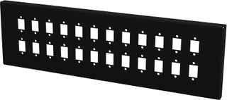 Piastra Adattatrice per 24 SC Simplex o 24 LC Duplex Nera - Techly Professional I-CASE FO-MWM24SCS