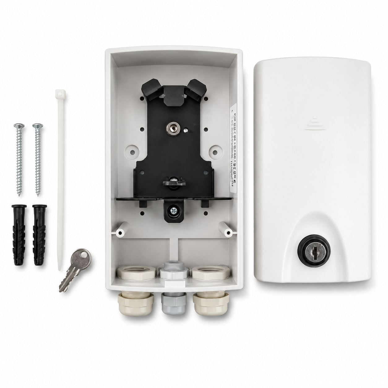 Scatola di Distribuzione Fibra Ottica Compatta IP54 SC/LC RAL7035 - I-CASE FO-SHIP54G