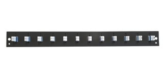 Front Panel for Optical Drawer 1U 12 LC Duplex OS2 Black - OEM I-CASE FOB-12LCDS