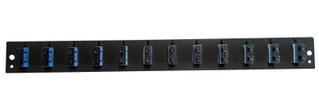 Front Panel for Optical Drawer 1U 12 SC Duplex/LC OS2 Black - OEM I-CASE FOB-12SCDS