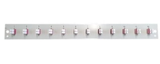 Front Panel for Optical Drawer 1U 12 LC Duplex OM4 Gray - OEM I-CASE FOG-12LCD4
