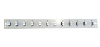 Front Panel for Optical Drawer 1U 12 LC Duplex OS2 Gray - OEM I-CASE FOG-12LCDS