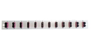 Front Panel for Optical Drawer 1U 12 SC Duplex OM4 Grey - OEM I-CASE FOG-12SCD4