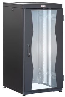 NetRack Cabinet 19" 600x600 24U black assembly required - Intellinet I-CASE FP-2406BKX