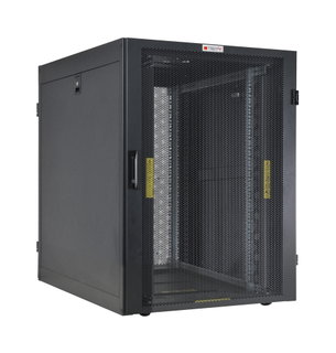 Armadio NetRack 19" 600x1000 24 Unità Ventilato Nero da Assemblare - Techly Professional I-CASE FP-24VTBK2