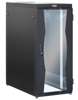 NetRack Cabinet 19" 600x1000 27U black knock-down - Intellinet I-CASE FP-2710BKX