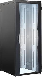 Armadio NetRack 19" 800x1000 42U Nero Porta Grigliata da Assemblare - Intellinet I-CASE FP-4218BKXG