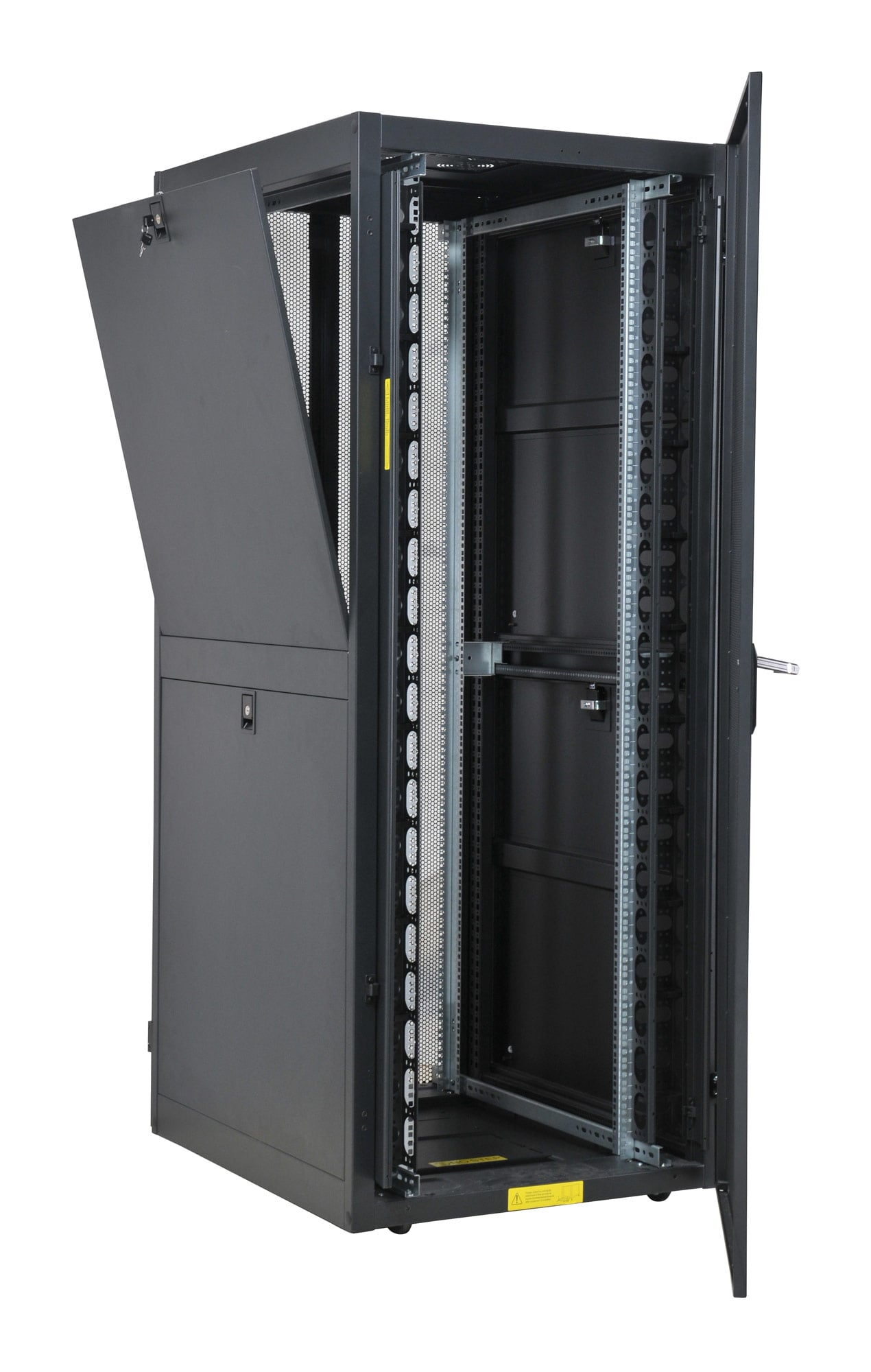 Armadio NetRack 19'' 600x1000 42 Unità Ventilato Nero da Assemblare - Techly Professional I-CASE FP-42VTBK2