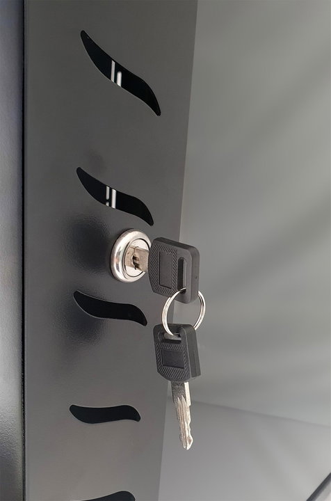 Armadio Rack 19" a Muro 15U P.600 mm Flat Pack Nero - Techly Professional I-CASE FP-6015BK