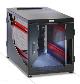 Server Rack Cabinet 19" 600x1000 14 Unit Black Flat Pack - Techly Professional I-CASE FP-I146BK