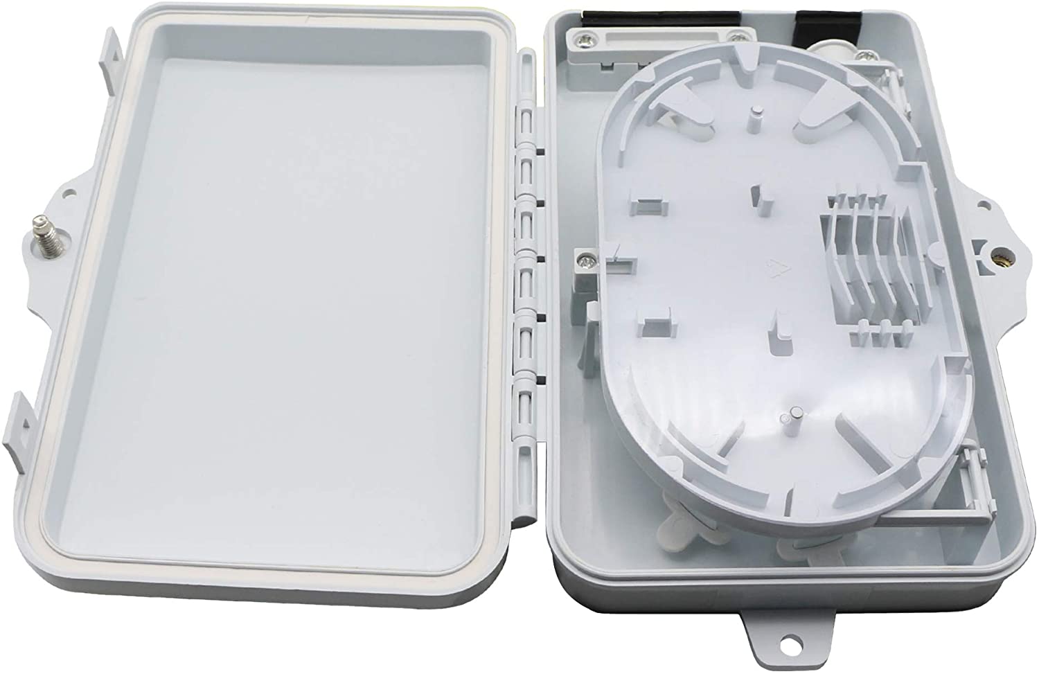 Scatola di Distribuzione Fibra Ottica FTTH IP65 4 Porte SC LC - Techly Professional I-CASE FTTH-O4T