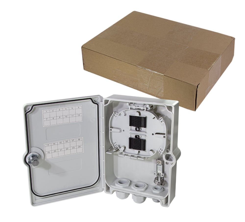 Scatola di Giunzione Fibra Ottica 24 Fibre per Applicazioni FTTH/FTTB - Logilink I-CASE FTTH-OUT24