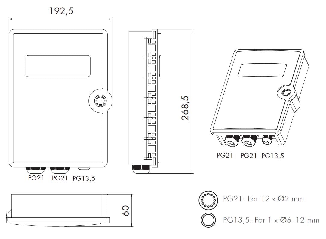 Scatola di Giunzione Fibra Ottica 24 Fibre per Applicazioni FTTH/FTTB - Logilink I-CASE FTTH-OUT24