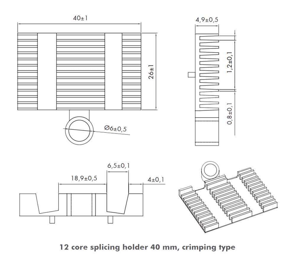 Scatola di Giunzione Fibra Ottica 24 Fibre per Applicazioni FTTH/FTTB - Logilink I-CASE FTTH-OUT24