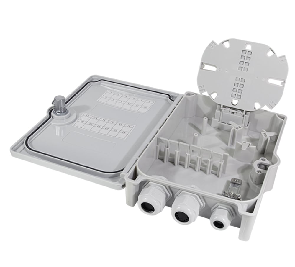 Scatola di Giunzione Fibra Ottica 24 Fibre per Applicazioni FTTH/FTTB - Logilink I-CASE FTTH-OUT24