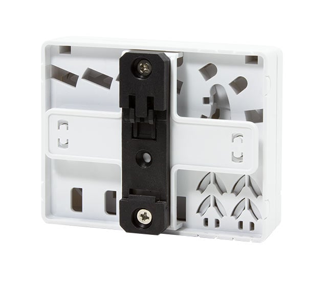 Scatola di connessione indoor FTTH per 4 fibre, 4 adattatori, per guida DIN - Logilink I-CASE FTTH-RAIL4L
