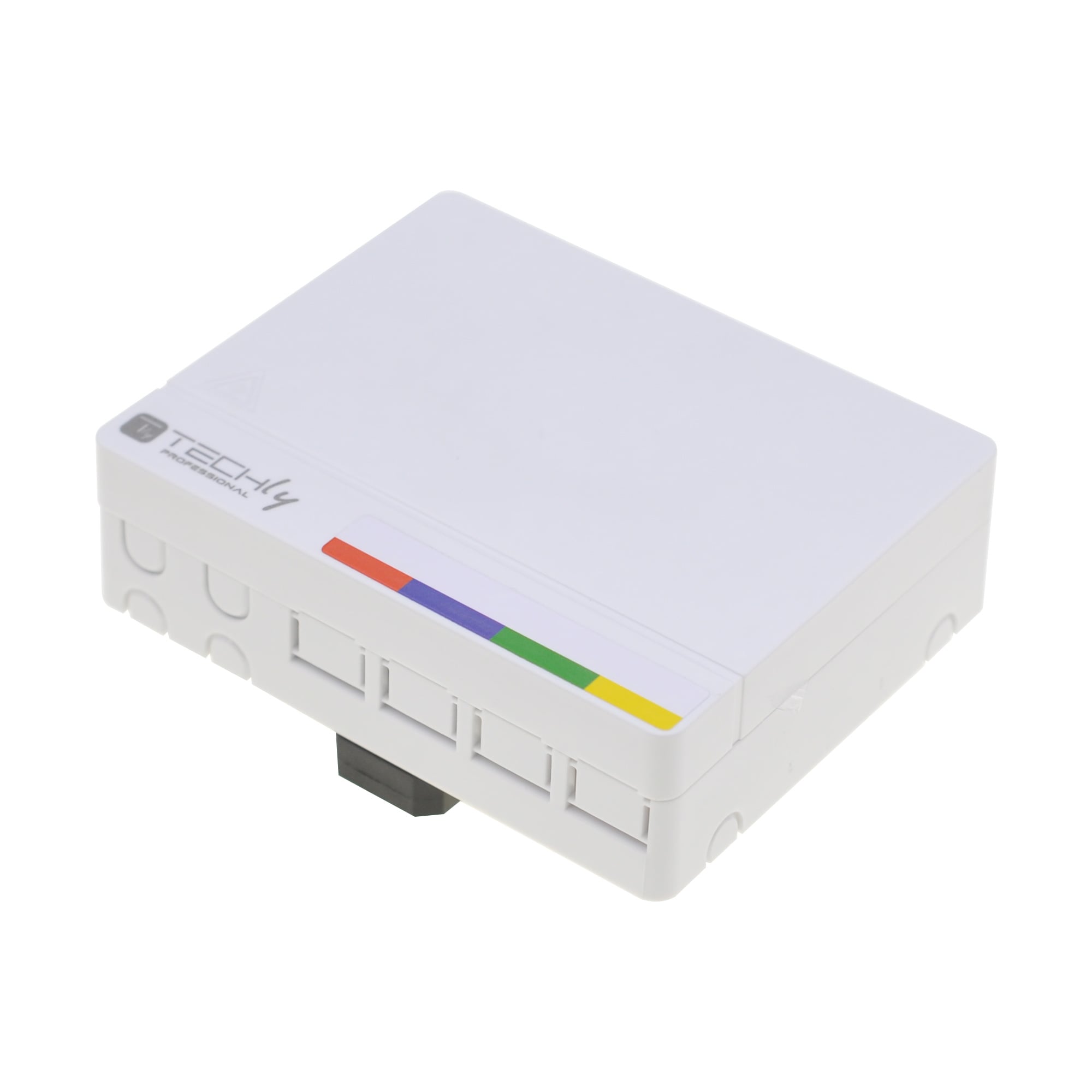 Scatola di Terminazione Ottica di Appartamento (STOA) FTTH per 4 fibre 4 adattatori su - Techly Professional I-CASE FTTH-RAIL4T