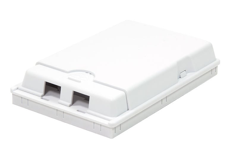 Scatola di Connessione Indoor FTTH per 2 fibre, 2 adattatori, IP20 - Techly Professional I-CASE FTTH2T