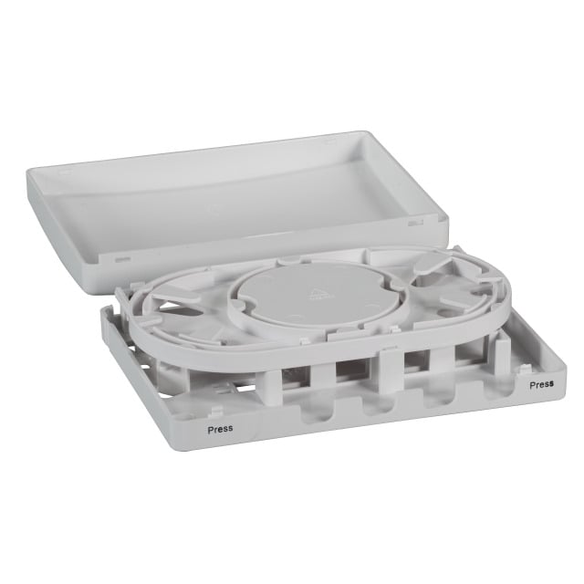 Scatola di connessione indoor FTTH per 4 fibre, 4 adattatori, IP20 - I-CASE FTTH4