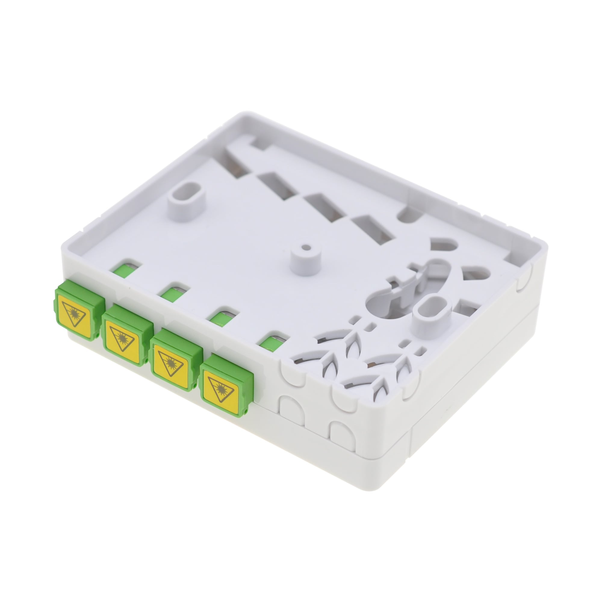 Scatola di Terminazione Ottica di Appartamento (STOA) FTTH per 4 fibre SC-APC a muro - Techly Professional I-CASE FTTH4SC