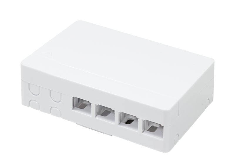 FTTH Optical Termination Box for 4 Fibers 4 Adapters IP20 - Techly Professional I-CASE FTTH4T