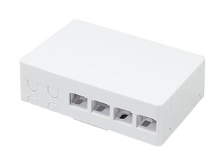 Scatola di Terminazione Ottica FTTH per 4 Fibre 4 Adattatori IP20 - Techly Professional I-CASE FTTH4T