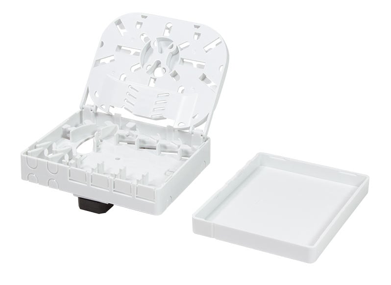 FTTH Optical Termination Box for 4 Fibers 4 Adapters IP20 - Techly Professional I-CASE FTTH4T