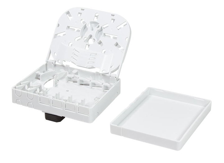 Scatola di Terminazione Ottica FTTH per 4 Fibre 4 Adattatori IP20 - Techly Professional I-CASE FTTH4T