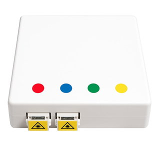 Scatola FTTH Indoor IP20 4x SC/LC Duplex 80x80 con Passacavo a Crimpare - OEM I-CASE FTTH6