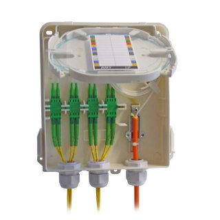 FTTx terminal box 8 LC-D/SC-S connections - I-CASE FTTX-S8