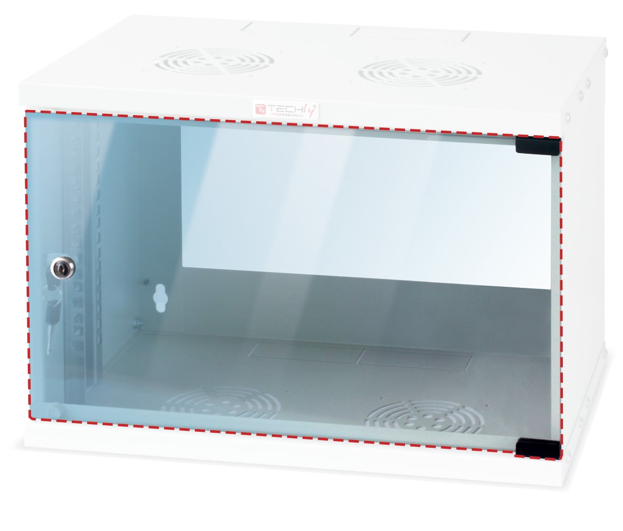 Vetro di Ricambio per Armadio Rack 19'' a Muro 6U - Techly Professional I-CASE GLASS-06ER