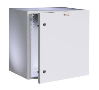 Wall-mount Rack Cabinet 19" 10U gray IP65 blind door depth 400 mm - Techly Professional I-CASE IP-1040GC