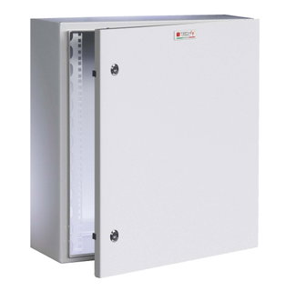 Wall-mount Rack Cabinet 19" 13U gray IP65 blind door depth 200mm - Techly Professional I-CASE IP-1320GC