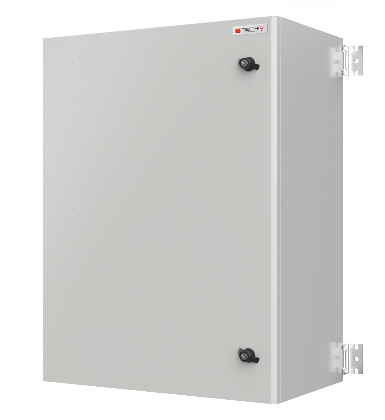 Armadio Rack 19'' a muro 13U grigio IP65 porta cieca prof. 400 mm - Techly Professional I-CASE IP-1340GC2