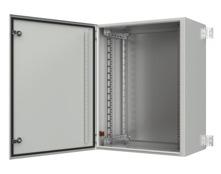 Armadio Rack 19'' a Muro 17U Grigio IP65 Porta Cieca Prof. 600 mm - Techly Professional I-CASE IP-1760GC2