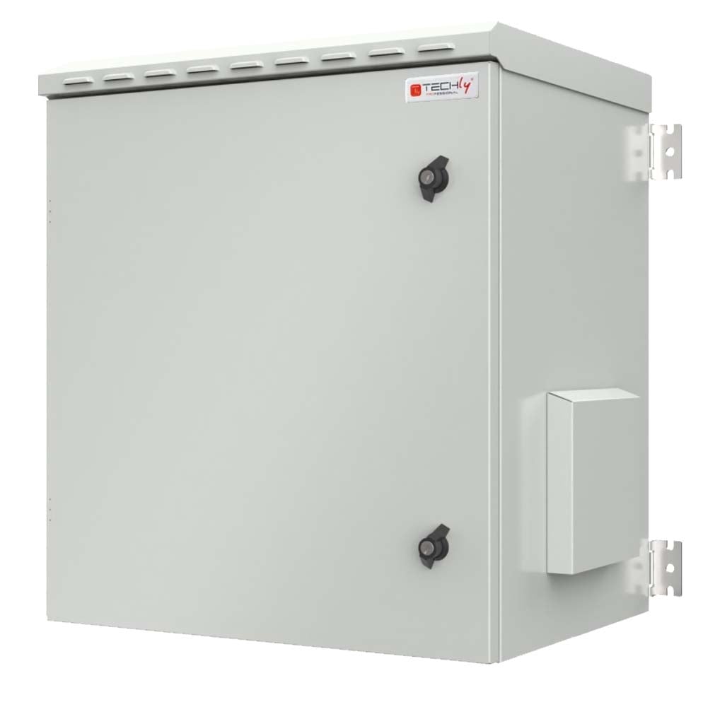 Armadio Rack 19'' a Parete 12U Grigio IP55 Porta Cieca prof. 450 mm - Techly Professional I-CASE IP55-1245