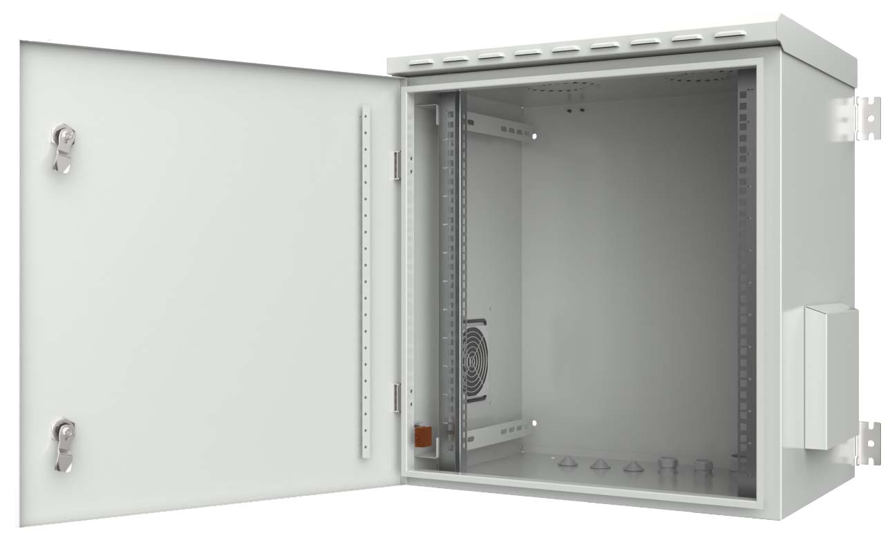 Armadio Rack 19'' a Parete 7U Grigio IP55 Porta Cieca prof. 600 mm - Techly Professional I-CASE IP55-760