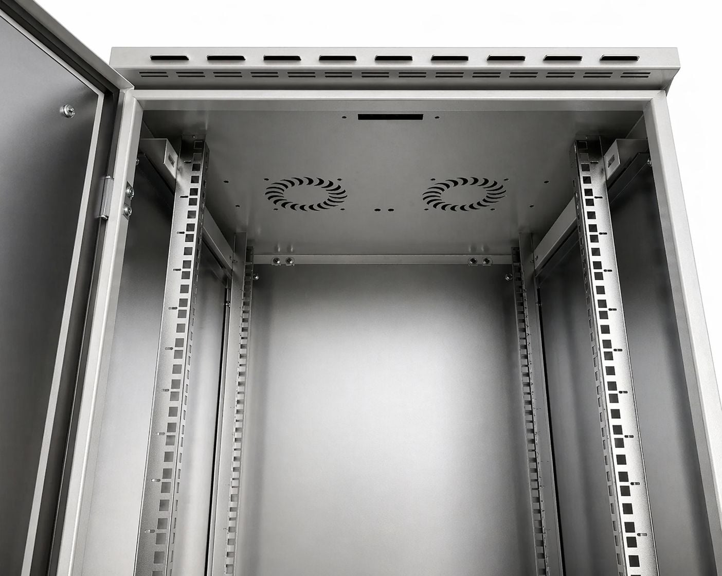 Armadio Rack 19'' Fissaggio a Palo 12U IP66 Porta Cieca Prof. 600 mm Grigio - Techly Professional I-CASE IP66-1260P