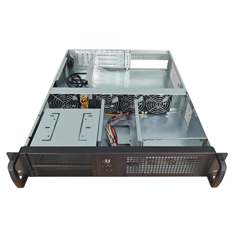 Chassis Industriale da Rack 19'' 2U Nero - Techly I-CASE IPC-2055