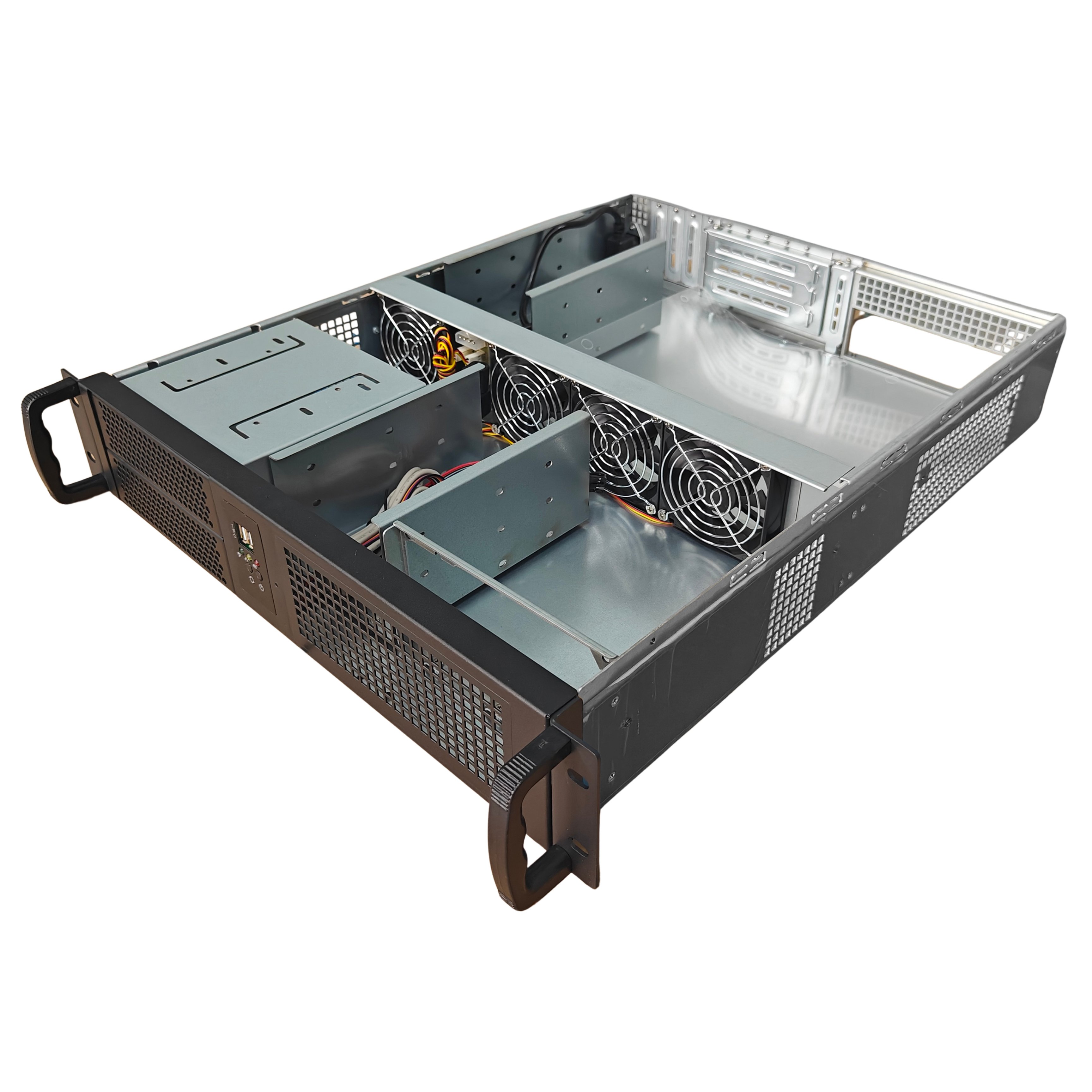 Chassis Industriale da Rack 19'' 2U Nero - Techly I-CASE IPC-2055