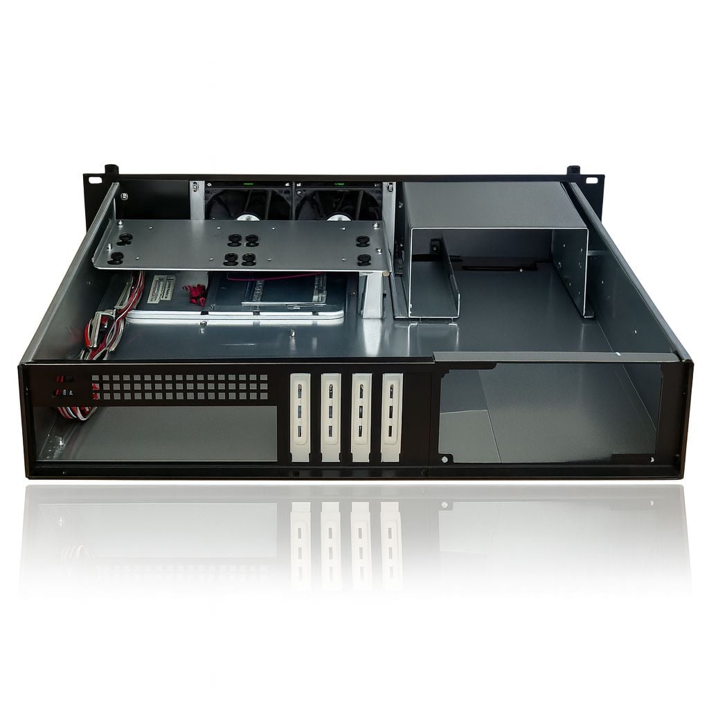Chassis Industriale Rack 19''/Desktop 2U Ultra-compatto - Techly I-CASE IPC-240L