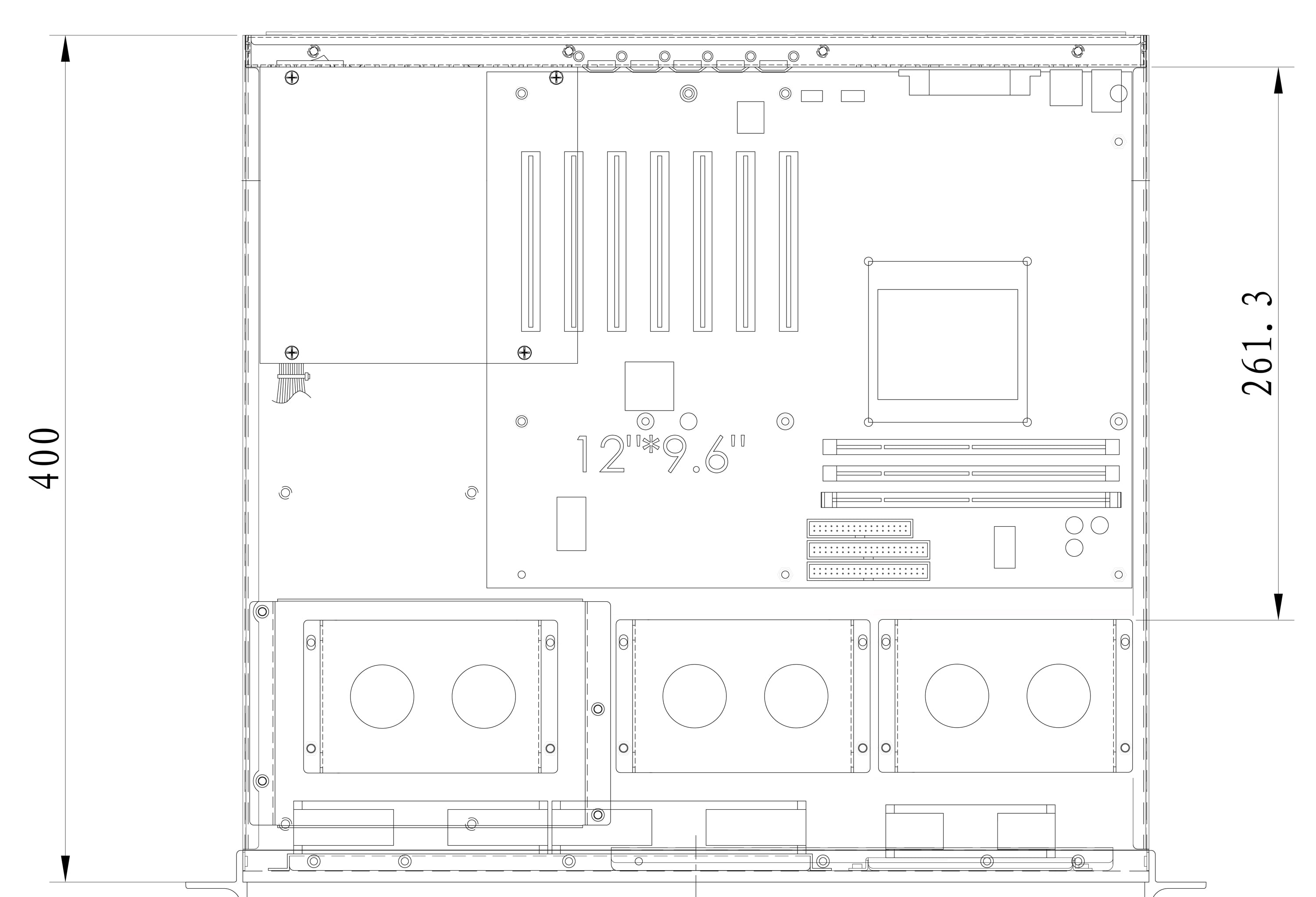 Chassis Industriale da Rack 19'' 3U Ultra Compatto Nero - Techly I-CASE IPC-338