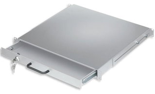 Cassetto Porta Tastiera 1U per Armadi Rack 19" con Serratura Grigio - Intellinet I-CASE KEY-BG
